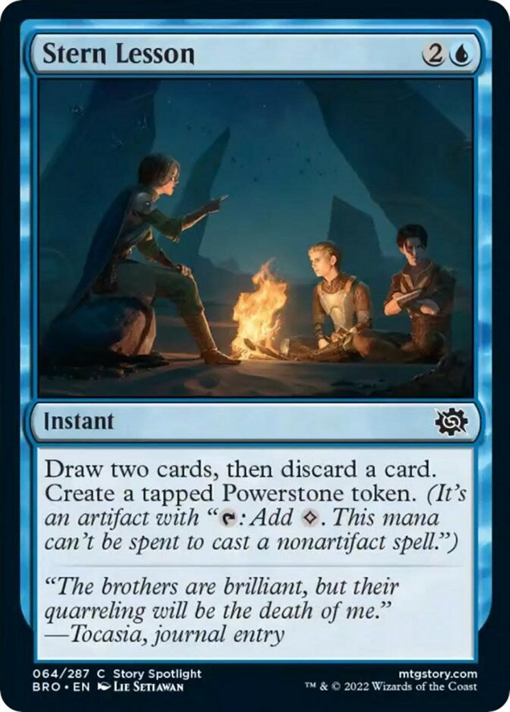 Image for Stern Lesson (64) (The Brothers' War) - Magic: The Gathering