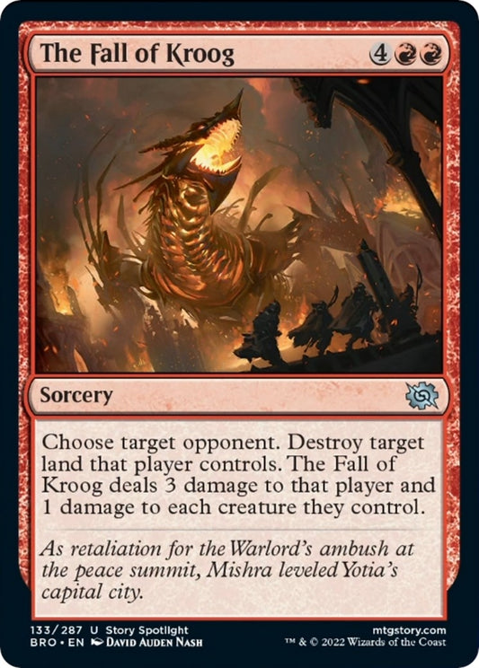 Image for The Fall of Kroog (133) (The Brothers' War) - Magic: The Gathering