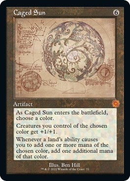 Image for Caged Sun (Schematic) (72) (The Brothers' War: Retro Frame Artifacts) - Magic: The Gathering