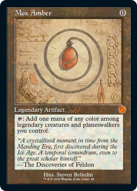 Image for Mox Amber (Schematic) (98) (The Brothers' War: Retro Frame Artifacts) - Magic: The Gathering