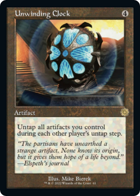 Image for Unwinding Clock (61) (The Brothers' War: Retro Frame Artifacts) - Magic: The Gathering