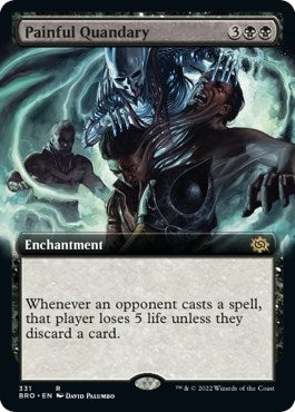 Image for Painful Quandary (Extended Art) (331) (The Brothers' War) - Magic: The Gathering