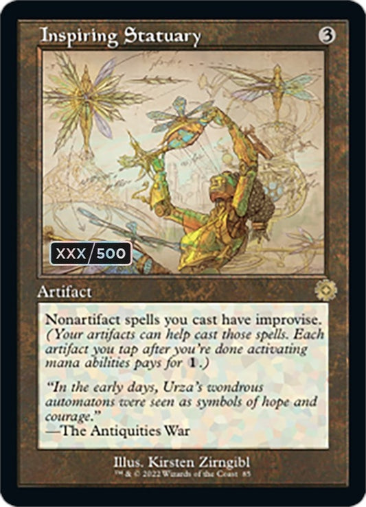 Image for Inspiring Statuary (Schematic) (Serial Numbered) (85) (The Brothers' War: Retro Frame Artifacts) - Magic: The Gathering