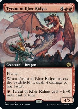 Image for Tyrant of Kher Ridges (Extended Art) (341) (The Brothers' War) - Magic: The Gathering