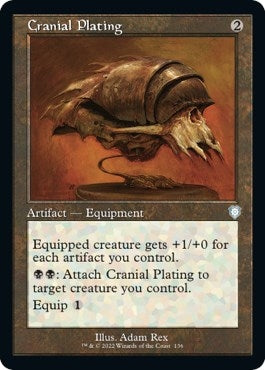Image for Cranial Plating (Retro Frame) (136) (Commander: The Brothers' War) - Magic: The Gathering