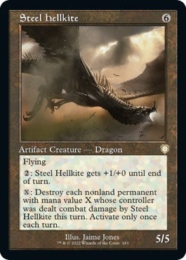 Image for Steel Hellkite (Retro Frame) (163) (Commander: The Brothers' War) - Magic: The Gathering