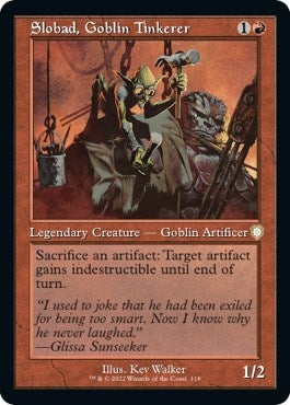 Image for Slobad, Goblin Tinkerer (Retro Frame) (118) (Commander: The Brothers' War) - Magic: The Gathering