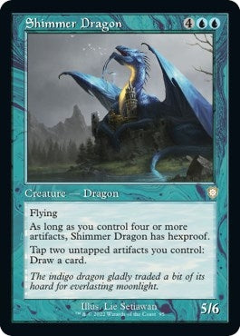 Image for Shimmer Dragon (Retro Frame) (95) (Commander: The Brothers' War) - Magic: The Gathering
