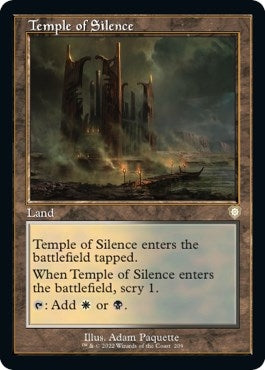 Image for Temple of Silence (Retro Frame) (209) (Commander: The Brothers' War) - Magic: The Gathering