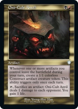Image for Oni-Cult Anvil (Retro Frame) (127) (Commander: The Brothers' War) - Magic: The Gathering
