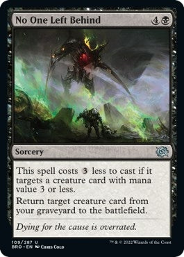 Image for No One Left Behind (109) (The Brothers' War) - Magic: The Gathering