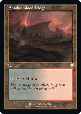 Image for Shadowblood Ridge (Retro Frame) (199) (Commander: The Brothers' War) - Magic: The Gathering