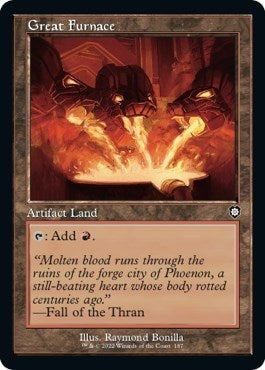 Image for Great Furnace (Retro Frame) (187) (Commander: The Brothers' War) - Magic: The Gathering