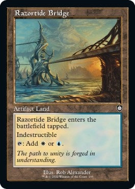 Image for Razortide Bridge (Retro Frame) (195) (Commander: The Brothers' War) - Magic: The Gathering