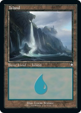Image for Island (32) (Retro Frame) (32) (Commander: The Brothers' War) - Magic: The Gathering