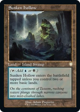 Image for Sunken Hollow (Retro Frame) (204) (Commander: The Brothers' War) - Magic: The Gathering