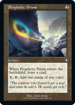 Image for Prophetic Prism (Retro Frame) (155) (Commander: The Brothers' War) - Magic: The Gathering