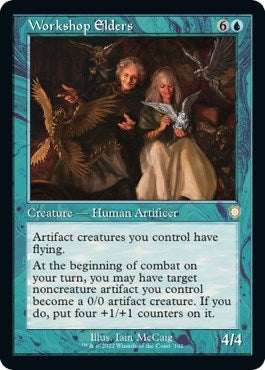 Image for Workshop Elders (Retro Frame) (102) (Commander: The Brothers' War) - Magic: The Gathering