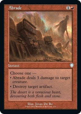 Image for Abrade (Retro Frame) (111) (Commander: The Brothers' War) - Magic: The Gathering