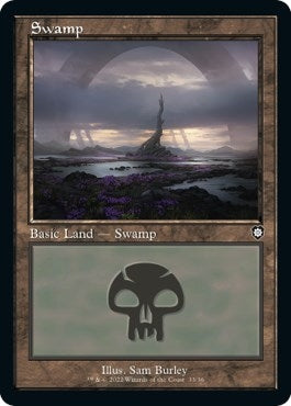 Image for Swamp (33) (Retro Frame) (33) (Commander: The Brothers' War) - Magic: The Gathering
