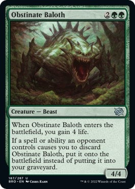 Image for Obstinate Baloth (187) (The Brothers' War) - Magic: The Gathering