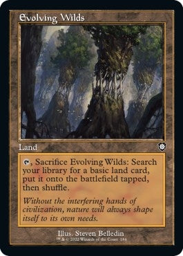 Image for Evolving Wilds (Retro Frame) (184) (Commander: The Brothers' War) - Magic: The Gathering