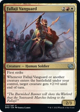 Image for Fallaji Vanguard (210) (The Brothers' War) - Magic: The Gathering
