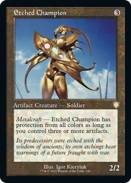 Image for Etched Champion (Retro Frame) (140) (Commander: The Brothers' War) - Magic: The Gathering