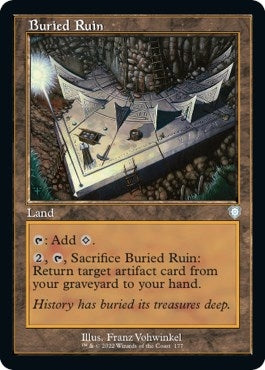 Image for Buried Ruin (Retro Frame) (177) (Commander: The Brothers' War) - Magic: The Gathering
