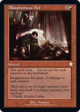 Image for Blasphemous Act (Retro Frame) (113) (Commander: The Brothers' War) - Magic: The Gathering