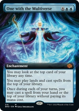 Image for One with the Multiverse (Extended Art) (316) (The Brothers' War) - Magic: The Gathering