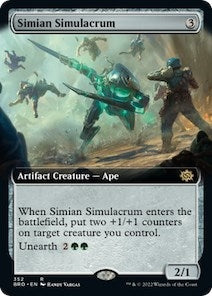 Image for Simian Simulacrum (Extended Art) (352) (The Brothers' War) - Magic: The Gathering