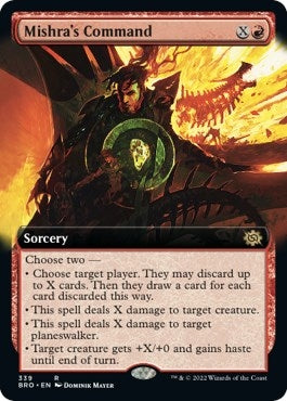 Image for Mishra's Command (Extended Art) (339) (The Brothers' War) - Magic: The Gathering