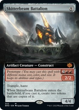 Image for Skitterbeam Battalion (Extended Art) (343) (The Brothers' War) - Magic: The Gathering