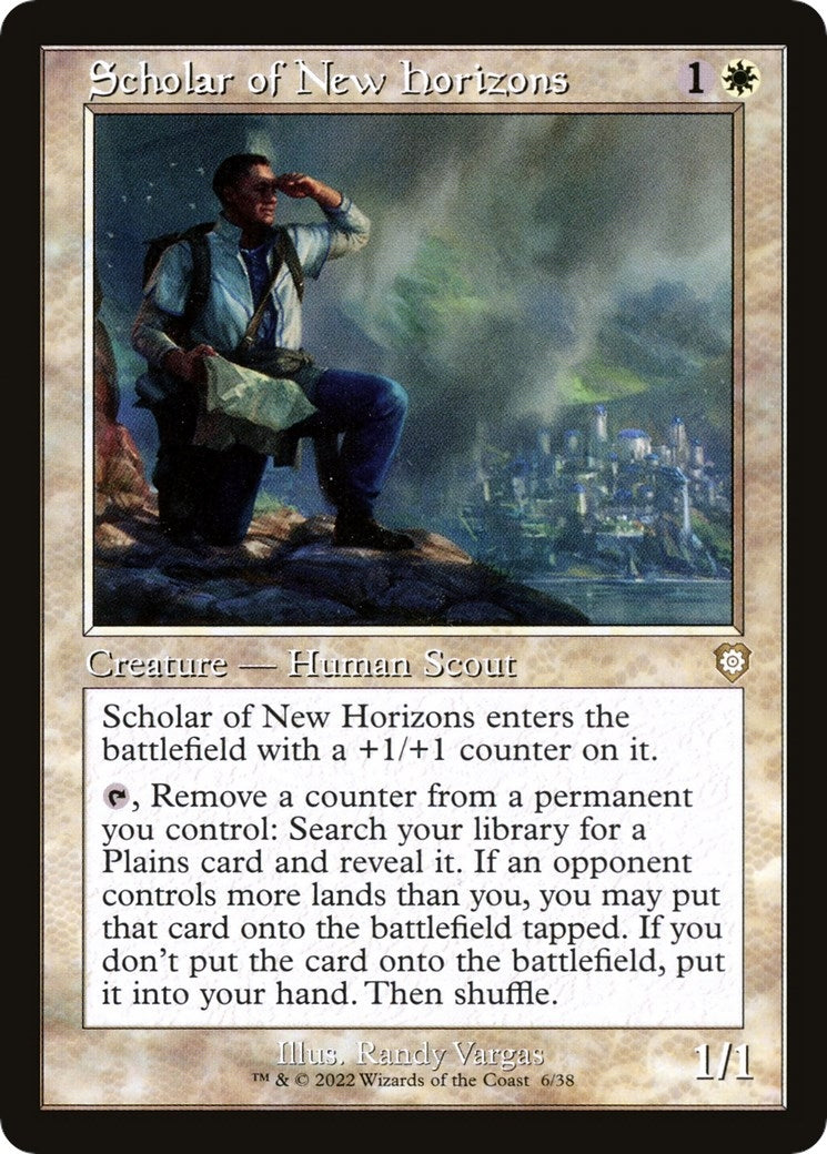 Image for Scholar of New Horizons (Retro Frame) (6) (Commander: The Brothers' War) - Magic: The Gathering