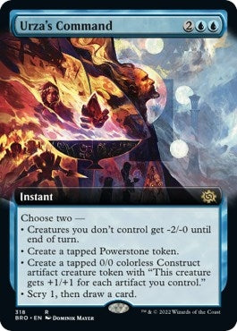 Image for Urza's Command (Extended Art) (318) (The Brothers' War) - Magic: The Gathering