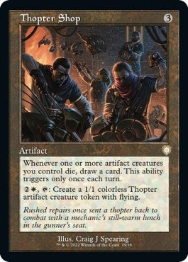Image for Thopter Shop (Retro Frame) (19) (Commander: The Brothers' War) - Magic: The Gathering