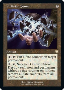 Image for Oblivion Stone (Retro Frame) (153) (Commander: The Brothers' War) - Magic: The Gathering