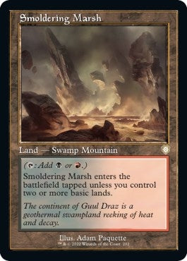 Image for Smoldering Marsh (Retro Frame) (202) (Commander: The Brothers' War) - Magic: The Gathering