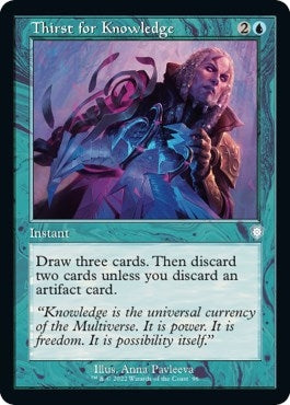 Image for Thirst for Knowledge (Retro Frame) (96) (Commander: The Brothers' War) - Magic: The Gathering