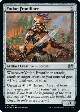 Image for Yotian Frontliner (42) (The Brothers' War) - Magic: The Gathering