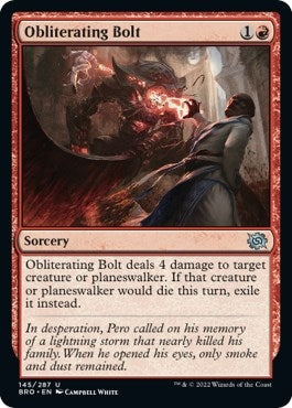 Image for Obliterating Bolt (145) (The Brothers' War) - Magic: The Gathering
