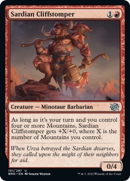 Image for Sardian Cliffstomper (151) (The Brothers' War) - Magic: The Gathering