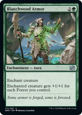 Image for Blanchwood Armor (171) (The Brothers' War) - Magic: The Gathering