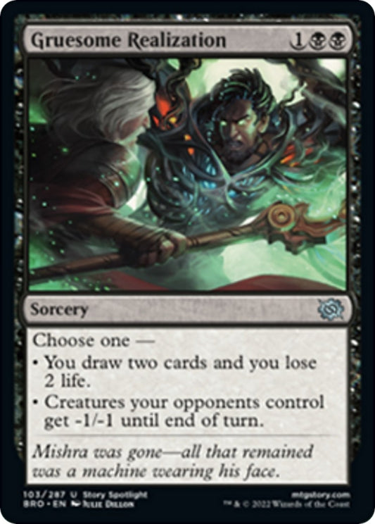 Image for Gruesome Realization (103) (The Brothers' War) - Magic: The Gathering