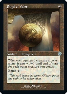 Image for Sigil of Valor (53) (The Brothers' War: Retro Frame Artifacts) - Magic: The Gathering