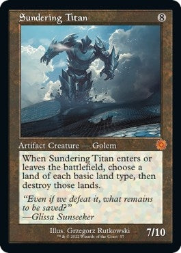 Image for Sundering Titan (57) (The Brothers' War: Retro Frame Artifacts) - Magic: The Gathering