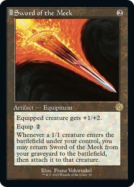 Image for Sword of the Meek (59) (The Brothers' War: Retro Frame Artifacts) - Magic: The Gathering