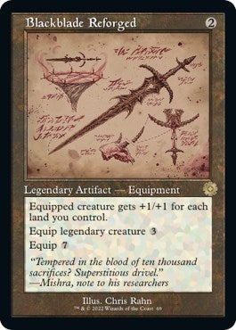 Image for Blackblade Reforged (Schematic) (69) (The Brothers' War: Retro Frame Artifacts) - Magic: The Gathering