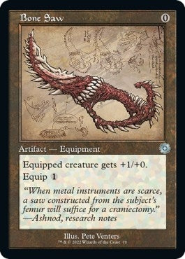 Image for Bone Saw (Schematic) (70) (The Brothers' War: Retro Frame Artifacts) - Magic: The Gathering